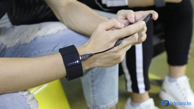 OMAX Wrist Power Bank Battery Charger Adjustable Bracelet Recharger Battery  with 1500 MAH Power Case Charge All Smartphones  Wish