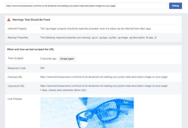 How to Fix Facebook Not Loading the Post’s Image and/or Description