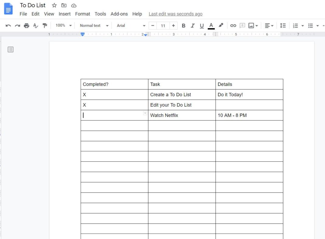 Google To Do List: How to Create One in Google Docs | Techosaurus Rex