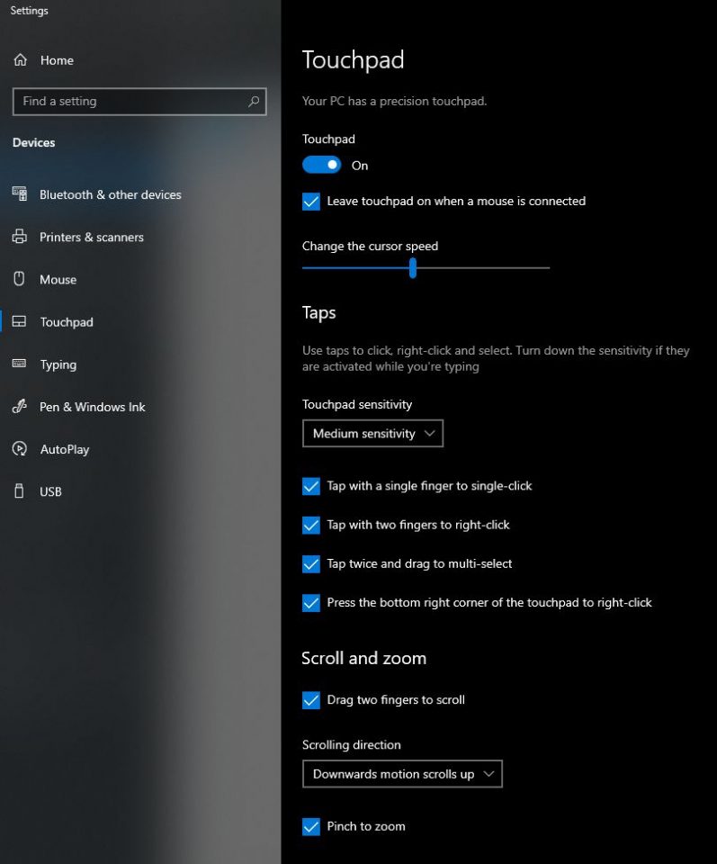 how-to-change-touchpad-sensitivity-in-windows-11-10